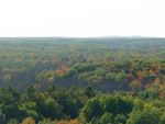 Fall colors Mille Lacs Lake from Kathio fire tower